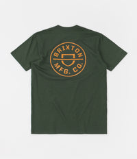 Brixton Crest T-Shirt - Hunter Green