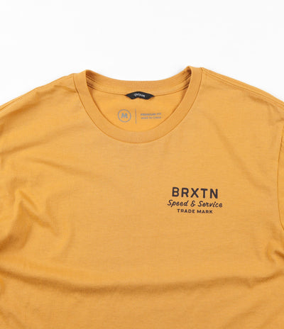 Brixton Dash Premium T-Shirt - Mustard