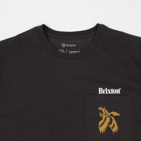 Brixton Descent II Pocket T-Shirt - Washed Black thumbnail