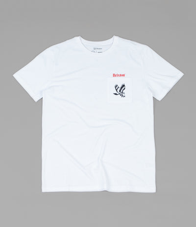 Brixton Descent II Pocket T-Shirt - White