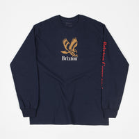 Brixton Descent III Long Sleeve T-Shirt - Navy thumbnail