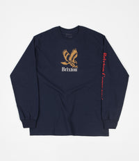 Brixton Descent III Long Sleeve T-Shirt - Navy