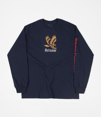 Brixton Descent III Long Sleeve T-Shirt - Navy