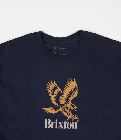 Brixton Descent III Long Sleeve T-Shirt - Navy