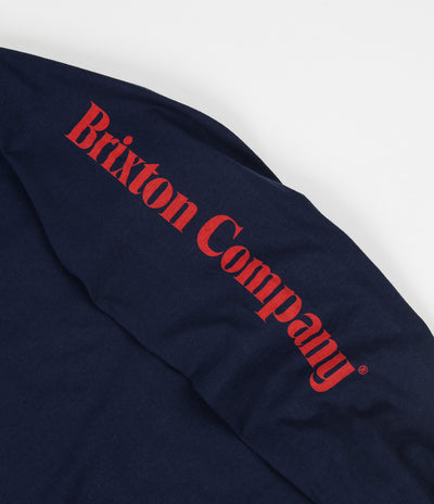 Brixton Descent III Long Sleeve T-Shirt - Navy