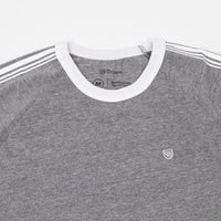 Brixton Este II T-Shirt - Heather Grey / White thumbnail