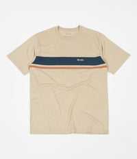 Brixton Gate Stripe T-Shirt - Safari
