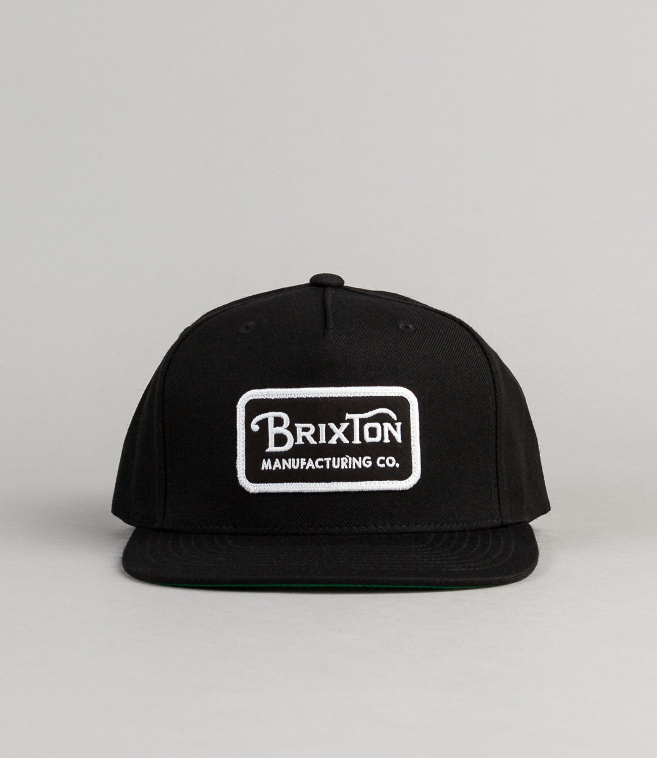 Brixton Grade Snapback Cap - Black / White | Flatspot