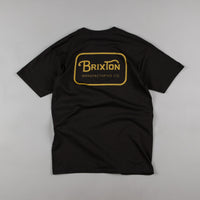 Brixton Grade T-Shirt - Black / Gold thumbnail
