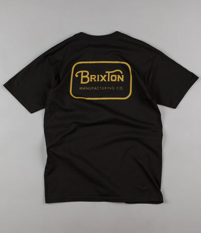 Brixton Grade T-Shirt - Black / Gold