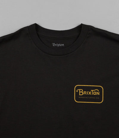Brixton Grade T-Shirt - Black / Gold