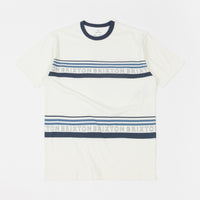 Brixton Hilt Alpha Line T-Shirt - Off White / Joe Blue / Casa Blanca thumbnail