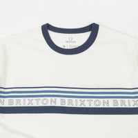 Brixton Hilt Alpha Line T-Shirt - Off White / Joe Blue / Casa Blanca thumbnail