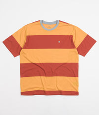 Brixton Hilt Boxy Shield Knit T-Shirt - Phoenix Orange / Golden Glow