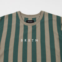 Brixton Hilt Embroidered Knit T-Shirt - Sage / Emerald thumbnail