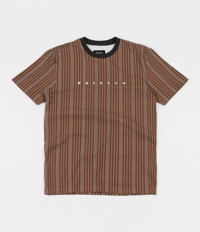 Brixton Hilt Embroidered T-Shirt - Hide
