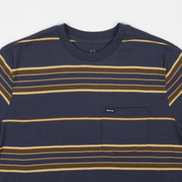 Brixton Hilt Pocket T-Shirt - Washed Navy / Blonde thumbnail
