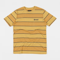 Brixton Hilt Print T-Shirt - Sunset Yellow / Washed Navy thumbnail