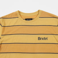 Brixton Hilt Print T-Shirt - Sunset Yellow / Washed Navy thumbnail
