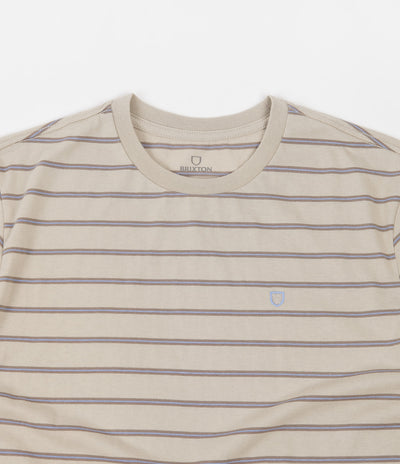 Brixton Hilt Shield Knit T-Shirt - Vanilla