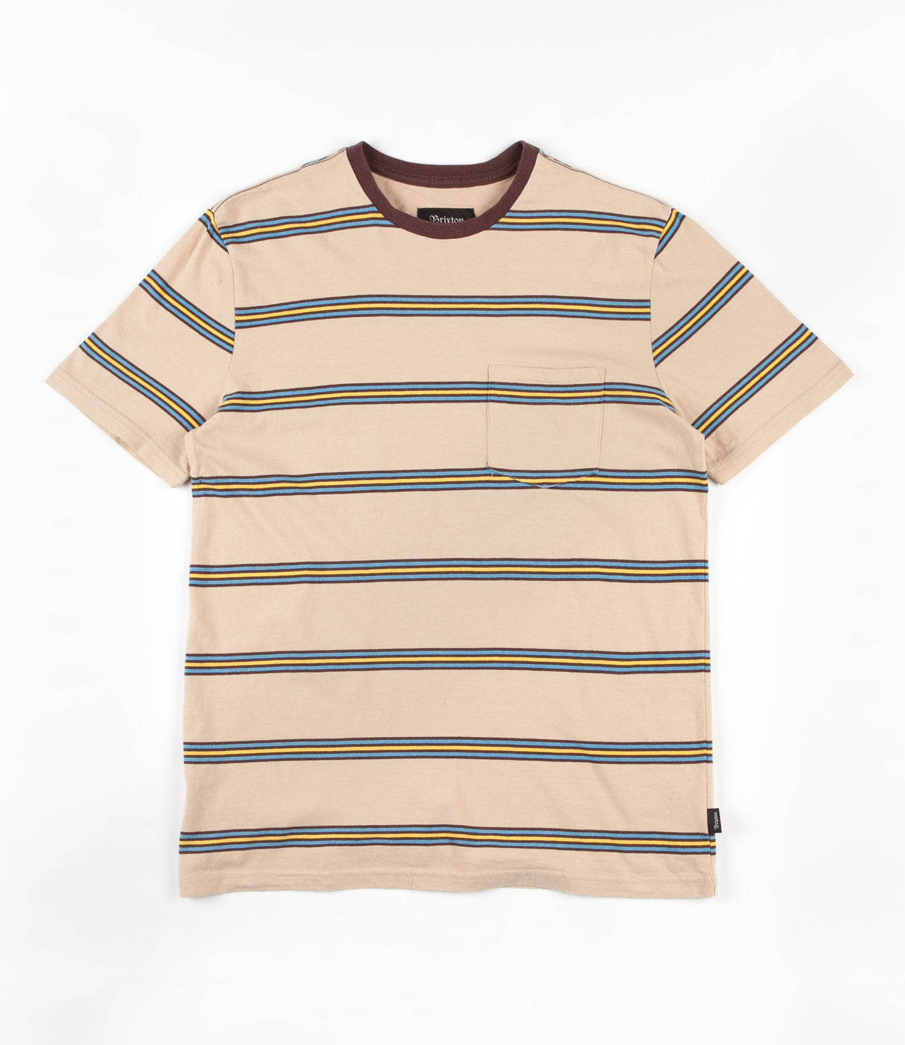 Brixton Hilt Washed Pocket T-Shirt - Sand | Flatspot