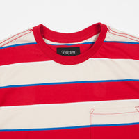 Brixton Hilt Washed Pocket T-Shirt - Tan / Red thumbnail