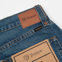 Brixton Labor 5 Pocket Denim Trousers - Worn Indigo thumbnail