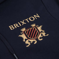Brixton Lion Crest Hoodie - Navy thumbnail