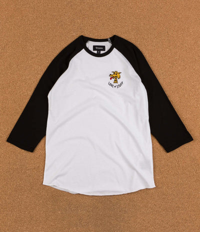 Brixton Lovin' 3/4 Sleeve T-Shirt - White / Black