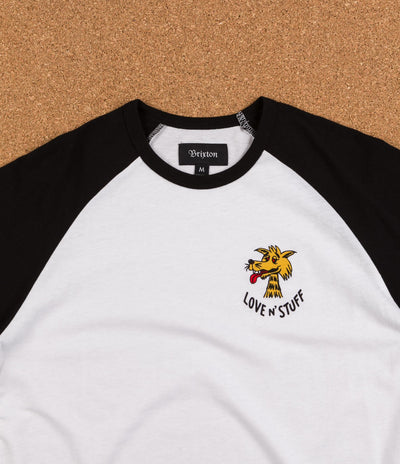 Brixton Lovin' 3/4 Sleeve T-Shirt - White / Black