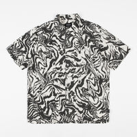 Brixton Lovitz Woven Short Sleeve Shirt - Washed Black / Bone thumbnail