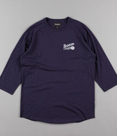 Brixton Maverick 3/4 Sleeve T-Shirt - Navy