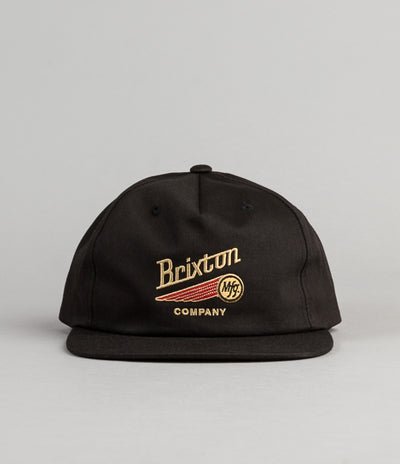 Brixton Maverick Snapback Cap - Black