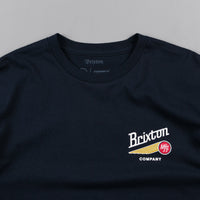 Brixton Maverick T-Shirt - Navy thumbnail