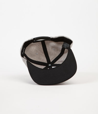 Brixton Oath III Snapback Cap - Heather Grey / Black