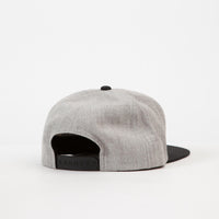 Brixton Oath III Snapback Cap - Heather Grey / Black thumbnail