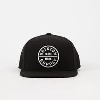 Brixton Oath III Snapback Cap - Black thumbnail
