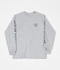 Brixton Oath VI Long Sleeve T-Shirt - Heather Grey