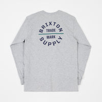 Brixton Oath VI Long Sleeve T-Shirt - Heather Grey thumbnail