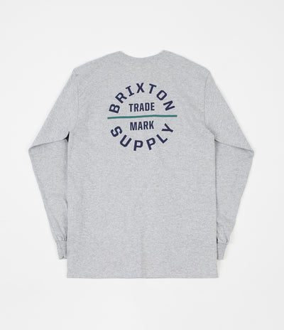 Brixton Oath VI Long Sleeve T-Shirt - Heather Grey