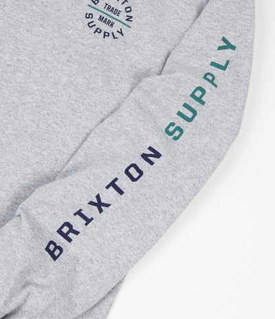 Brixton Oath VI Long Sleeve T-Shirt - Heather Grey