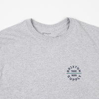 Brixton Oath VI Long Sleeve T-Shirt - Heather Grey thumbnail