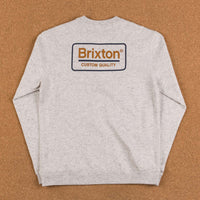 Brixton Palmer Crewneck Sweatshirt - Heather Stone thumbnail