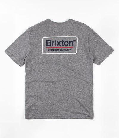 Brixton Palmer Premium T-Shirt - Heather Grey