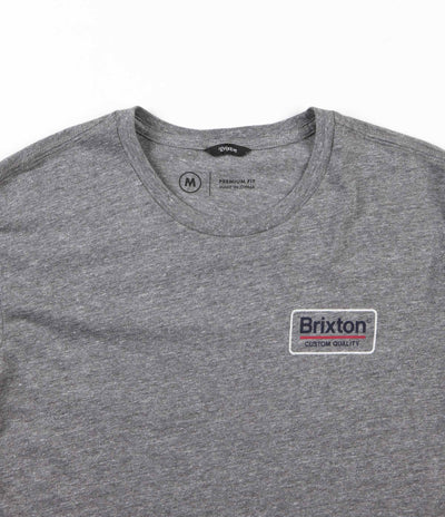 Brixton Palmer Premium T-Shirt - Heather Grey