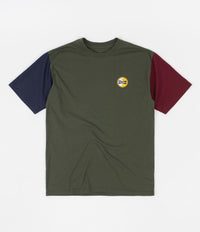 Brixton Patron T-Shirt - Pine / Washed Navy / Dark Burgundy
