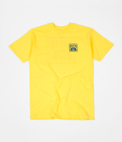 Brixton Pivot T-Shirt - Yellow