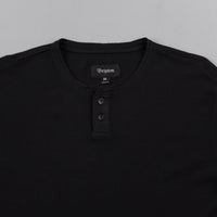 Brixton Redford Long Sleeve Henley Shirt - Black thumbnail