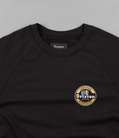 Brixton Soto Crewneck Sweatshirt - Black / Gold