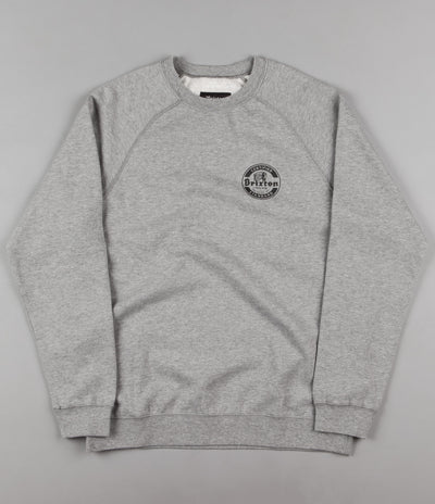 Brixton Soto Crewneck Sweatshirt - Heather Grey / Black